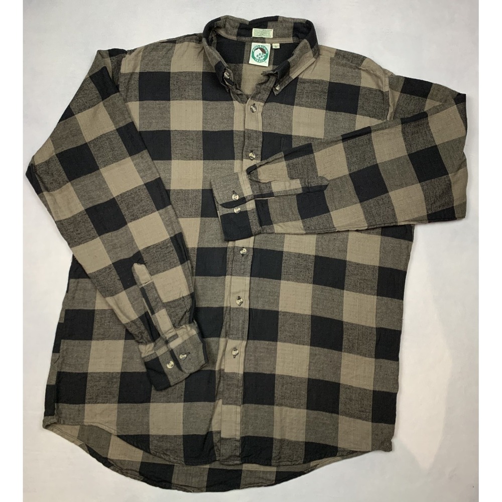 Appalachian Trail Flannel Shirt‎ Mens L Plaid Button Up Outdoor Cotton Hiking